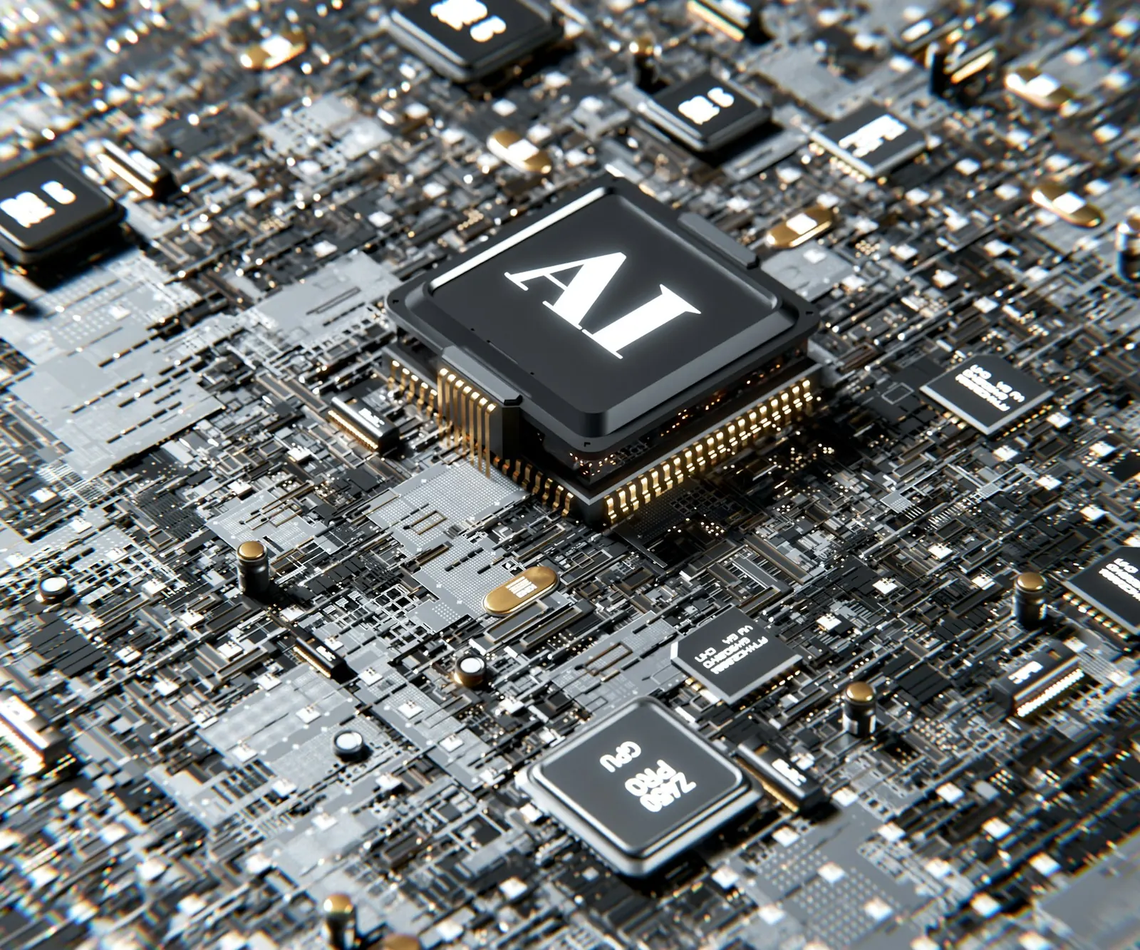 Artificial intelligence processor on a circuit board
